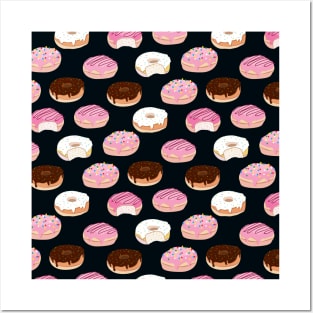 Donuts Pattern Posters and Art